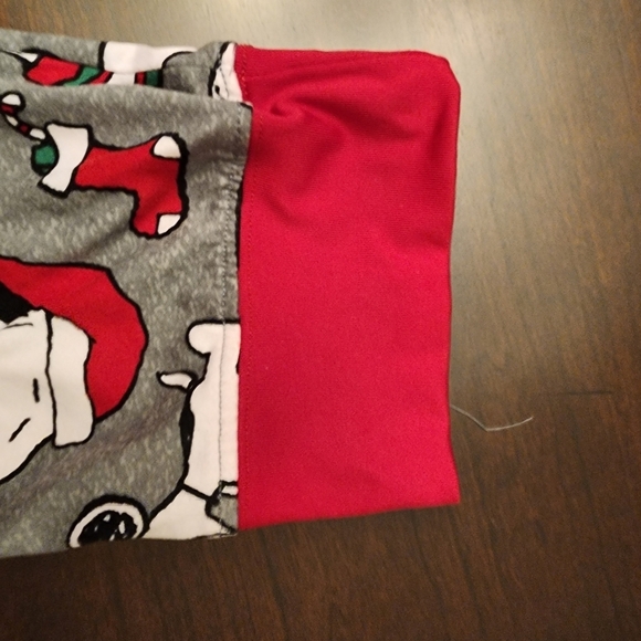 Peanuts Snoopy Christmas pajama set sz 1X Munki Munki Soft - Picture 7 of 9